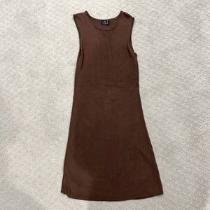 Cute INC sleeveless brown minidress